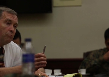 4th CAG Marines Meet with Dominican Republic Officials