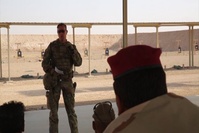 Danish Coalition Members Teach Iraqi Security Forces Marksmanship at Al Asad (b-roll)