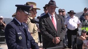Fifth Air Force Memorial Service - Speech and B-Roll