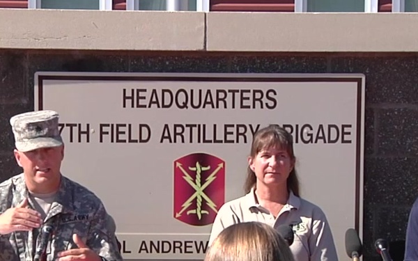 17th Field Artillery Press Conference