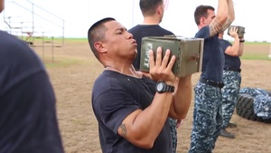 Chief Legacy Academy Class Completes Marine Combat Fitness Test