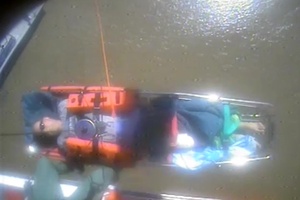 Injured Man Waits for Coast Guard assistance