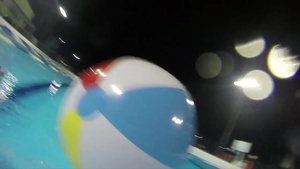 B-roll of Iwakuni Marines escape the heat at the annual Single Marine Program Pool Party