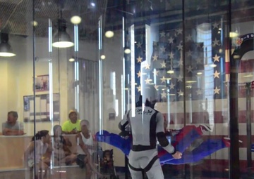 Langley Goes Indoor Skydiving
