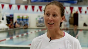 Swimming as Rehab at Warrior Care Event W/Slate
