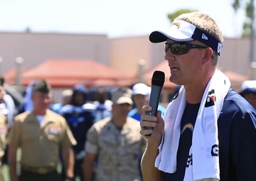 Chargers Attend Military Appreciation Day Aboard MCAS Miramar