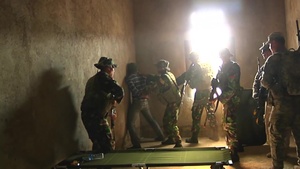 Bronco and Indonesian Soldiers conduct Cordon and Search Training