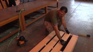 Preservation, Packing and Packaging Marines provide support aboard MCAS Iwakuni