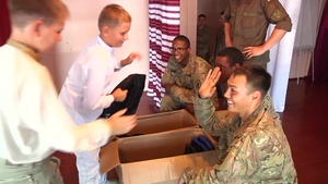 Sky Soldiers Give to Ukrainian Students for Knowledge Day (Social Media)