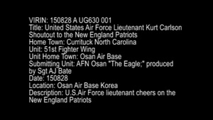 Lt. Kurt Carlson - New England Patriots