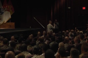 B-ROLL Sergeant Major of the Army; Townhall Meeting on Fort Hood