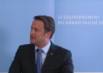 NATO Secretary General Visits Luxembourg, Press Point