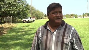 Sailors Work with Community to Cleanup Baseball Field
