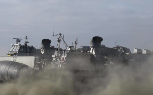 Dawn Blitz 2015 (DB-15) US LCACs on Red Beach