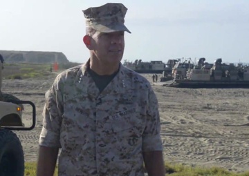 All Hands Update: Amphibious Vehicles Storm Pendelton Beaches