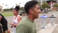 Marines Lead Physical Training Session at Civic Space Park During Marine Week 2015