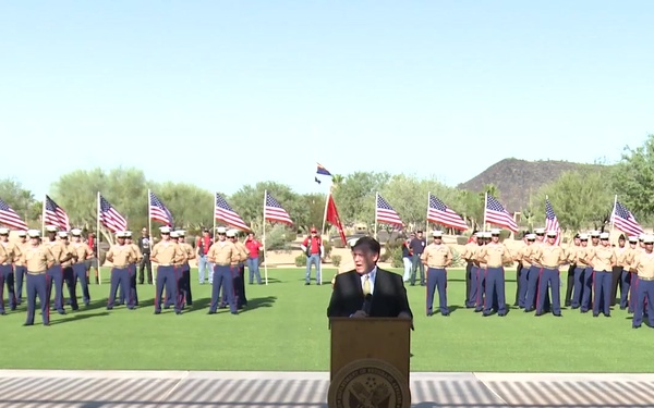The Marines Land at Mountain Pointe High School