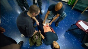 All Hands Update: Stretcher Bearers on Scene