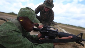 U.S. Marines with Security Cooperation Team-Belize conduct bilateral training with Belize Defence Force