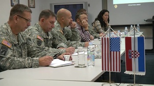 Reserve soldiers assess humanitarian assistance projects in Croatia.