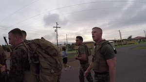 Marines in Honduras Run Five-Kilometers with Packs