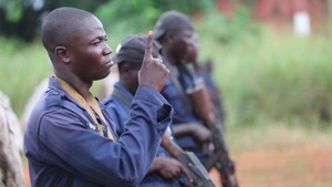 U.S. Marines, Benin National Surveillance Police Conduct Live-Fire Range