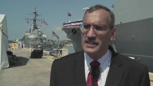 USS Carney Reaches the Naval Base Rota (IT Version)