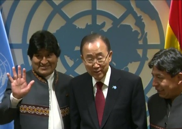 Bolivian President at UN
