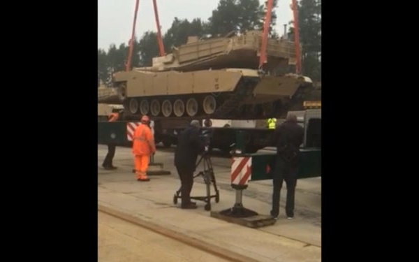 Rail-load Ops at Theater Logistics Support Center - Europe