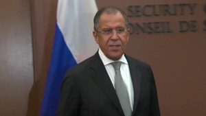 Secretary Kerry Meets and Russian Foreign Minister Sergey Lavrov UN Camera Spray
