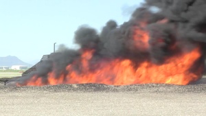 Davis-Monthan Firefighters Live-Fire Training