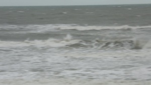 B-roll: Incoming tide along Onslow Beach Oct. 5