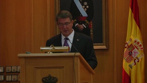 Sec Def Carter Addresses CESEBEN in Madrid