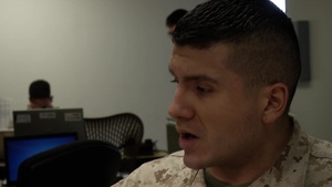 B-Roll of a Marine aboard MCAS Iwakuni working two jobs