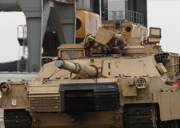 U.S. Heavy Equipment Arrives In Baltics