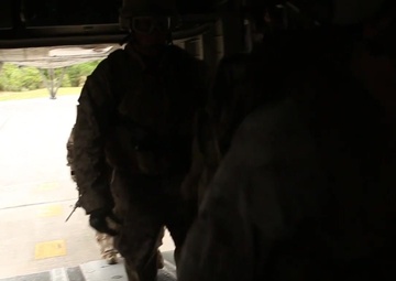 Barks From Above: Marines, Working Dogs Fast Rope Out CH-53E