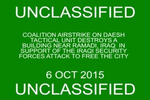 Coalition Airstrike On Ramadi Daesh Building