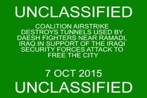 Coalition Airstrike Destroys Tunnels In Ramadi, Iraq