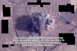 Coalition Strike On Daesh Fighting Position In Bayji