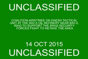 Coalition Airstrikes Destroy Oil Refinery In Bayji, Iraq