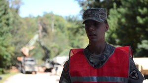 2nd Lt. James Culp - S.C. Army National Guard Helps Repair Roads
