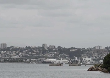 USS Boxer (LHD 5) Transits San Diego Bay