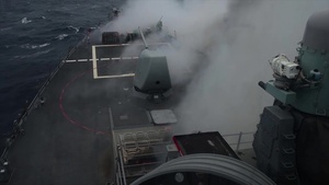 USS Ross Successfully Intercepts Ballistic Missile Target During Coalition Test