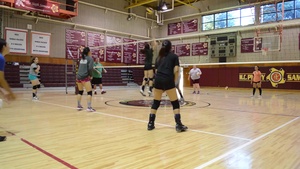 California Marine serves Matthew C. Perry High School Volleyball Team as assistant coach