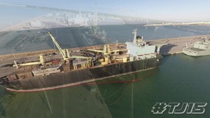 Quad Coptor Footage: USNS Button During Trident Juncture 15