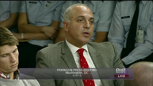 Pentagon Press Secretary Briefing, with Graphics