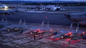 144th Fighter Wing Vigilant Shield Launch And F-15 Maintenance
