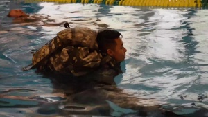 Gym Drown Proofing Exercise of Commanders Prime Time Training 39th and 128th Signal Bn