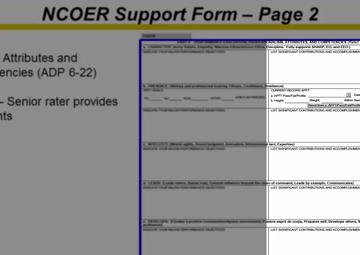 NCOER Training Module One: Overview