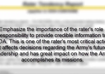 NCOER Training Module Two: Policy Updates